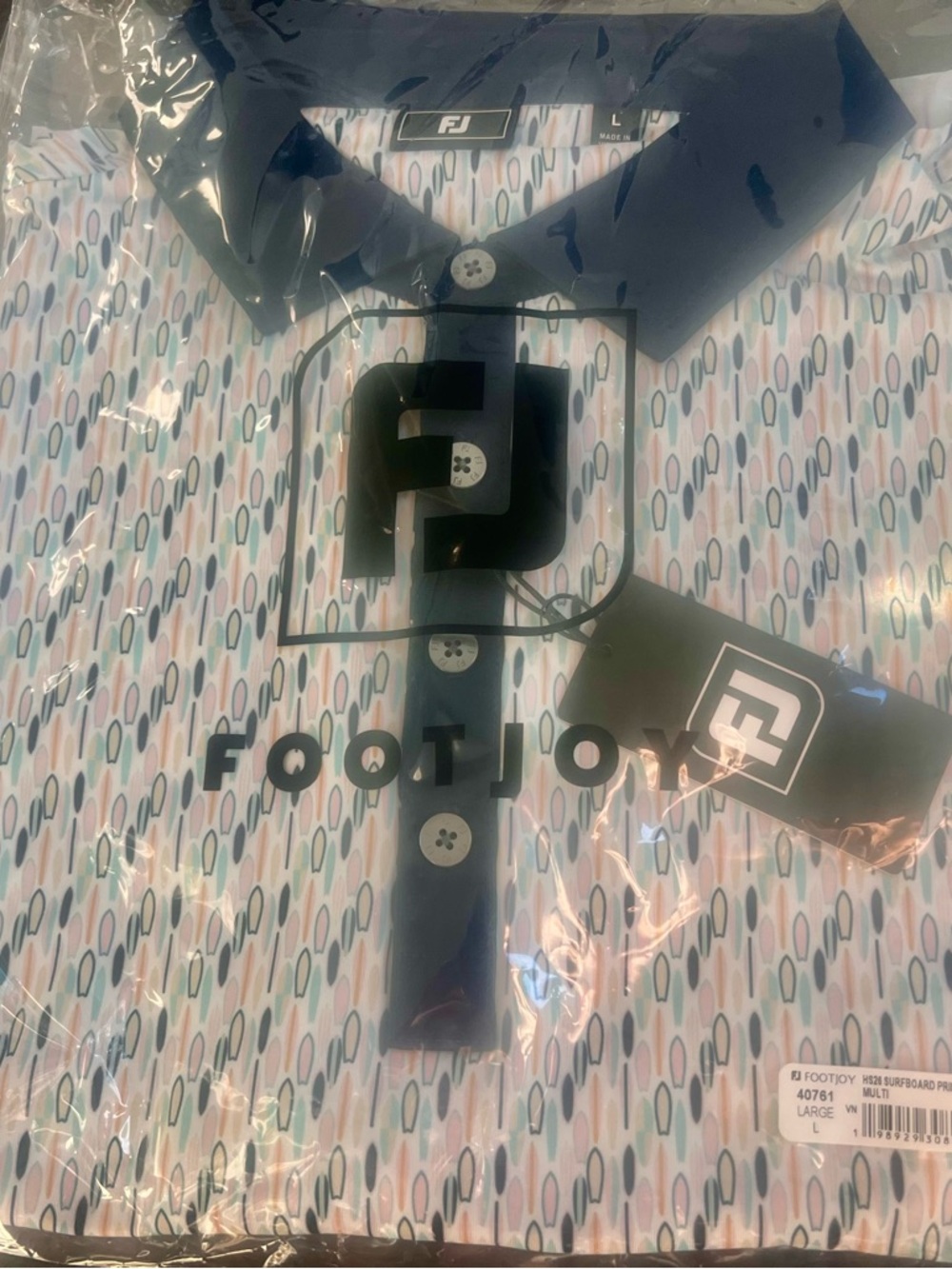 Footjoy L Mens Polo NWT